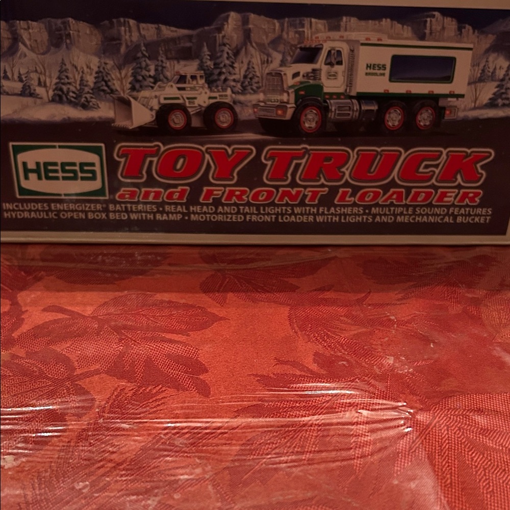 Hess 2008 Toy Truck and Front Loader - Green and White